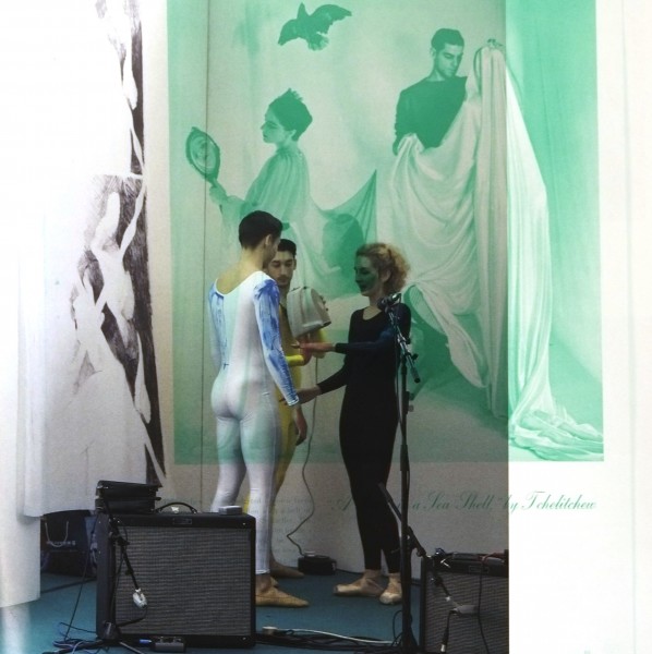 From the artist's book 1NVERS1ONS, documenting the performance by Nick Mauss with ballet dancers in 2014.