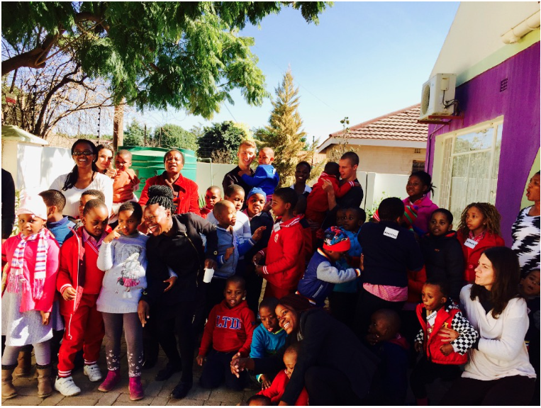 Creative Borders, Juilliard Teaching Artists pictured with The Ambrose Academy 