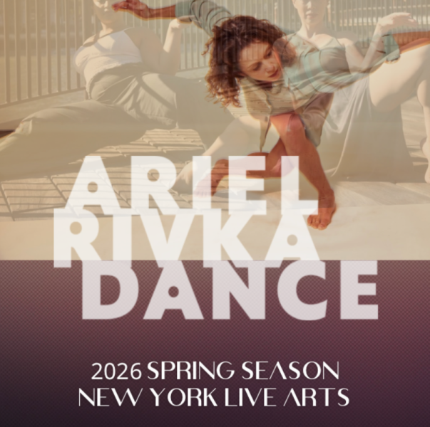 A collage of dancers in the background and the text Ariel Rivka Dance in the foreground.