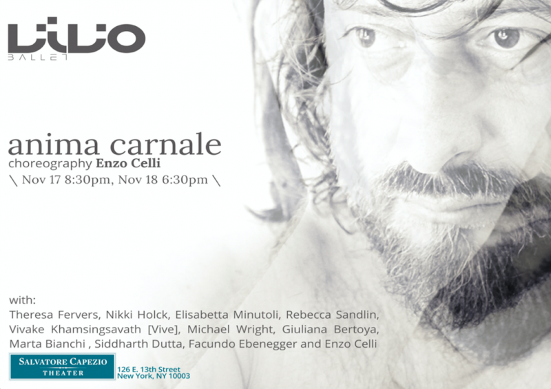 VIVO Ballet's Fall 2018 Dance Season "anima carnale"