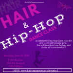 Flier of the HairOnPurpose Dance Class