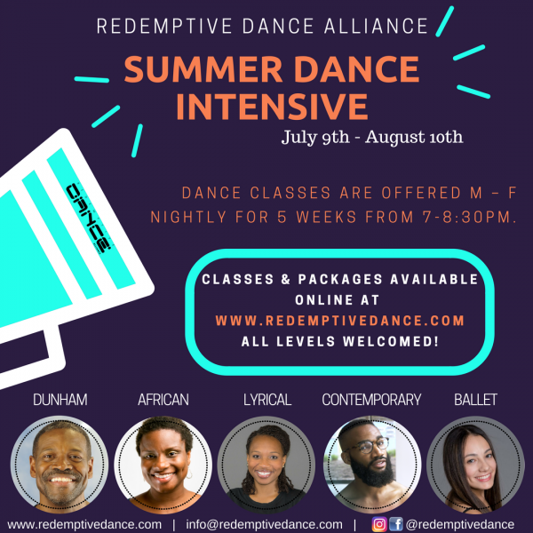 5 Genre/5 Instructor/5 Week Summer Dance Intensive 