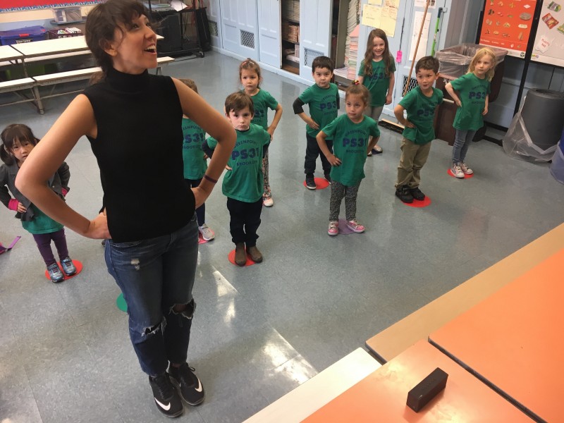 Teaching Artist with Students