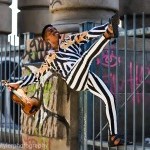 Artist Dwayne Beach posed