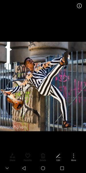 Artist Dwayne Beach posed