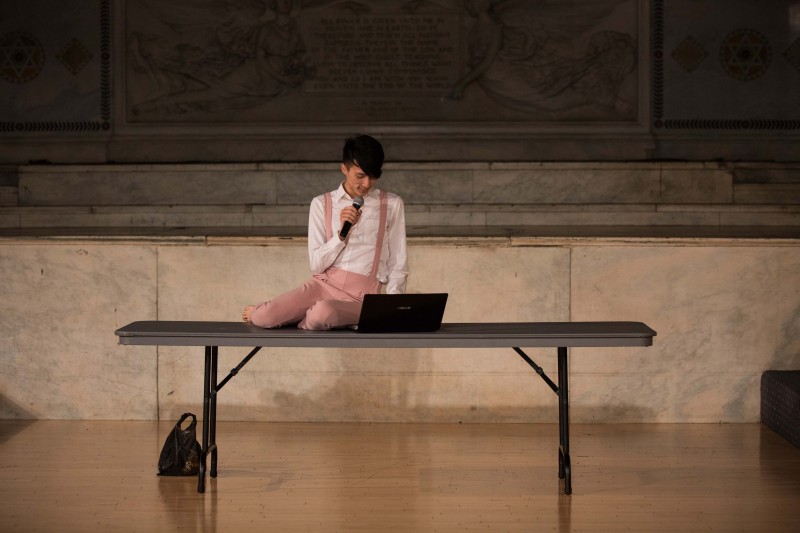 Jiang Feng 江峰's performance at Movement Research at the Judson Church