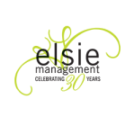 Elsie Management logo, with a green swish and the text Elsie Management, Celebrating 30 years