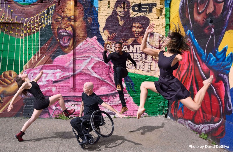 photo of six dancers with and without disabilities.