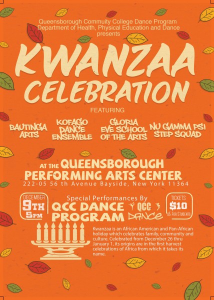 QCC KWANZAA CELEBRATION - DECEMBER 9th, 5PM