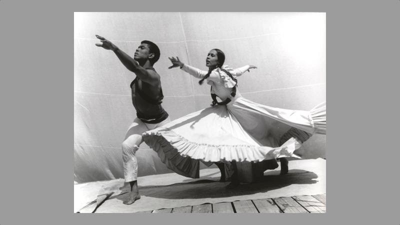 Alvin Ailey and Carmen de Lavallade of Alvin Ailey American Dance Theater in Lester Horton's Dedication to José Clemente Orozco.