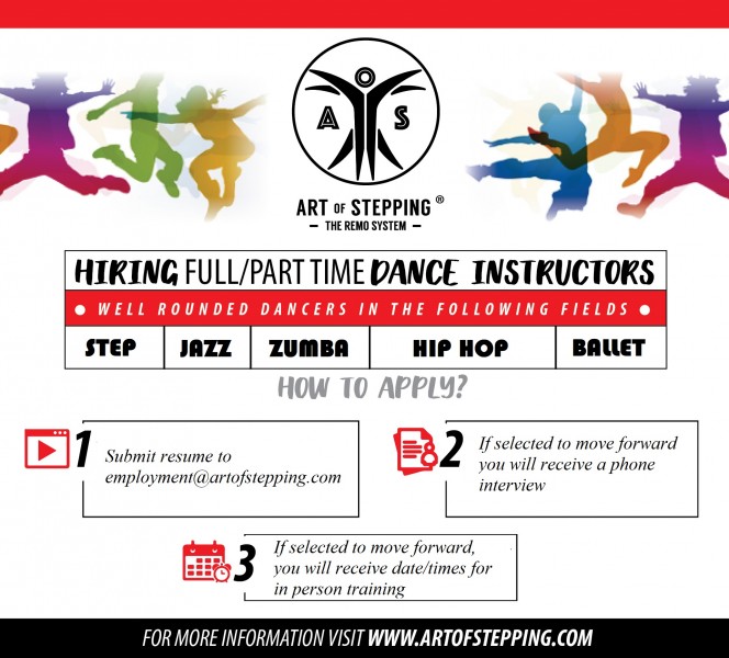 Hiring Dance Instructor Flyer