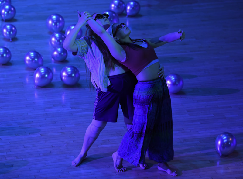 Sarah Liebau and Elena Yasin in "beach piece."