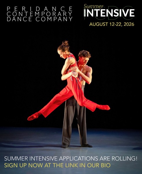 Photo of company members Aly Candland and Matthew Schroeder