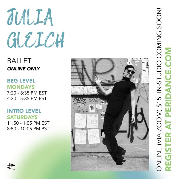 Peridance Online: Ballet with Julia Gleich