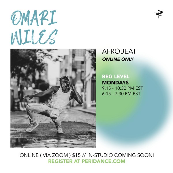 Peridance Online: Afrobeat with Omari Wiles