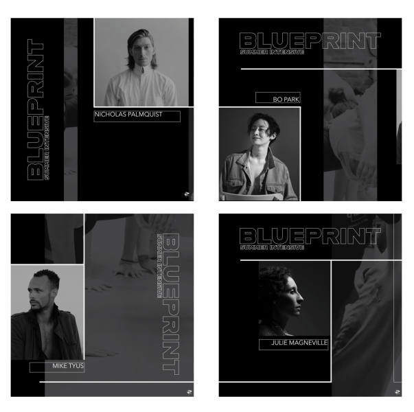 Headshots of BLUEPRINT 2022 Choreographers