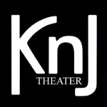 KnJ Theater Logo in white text with a black background