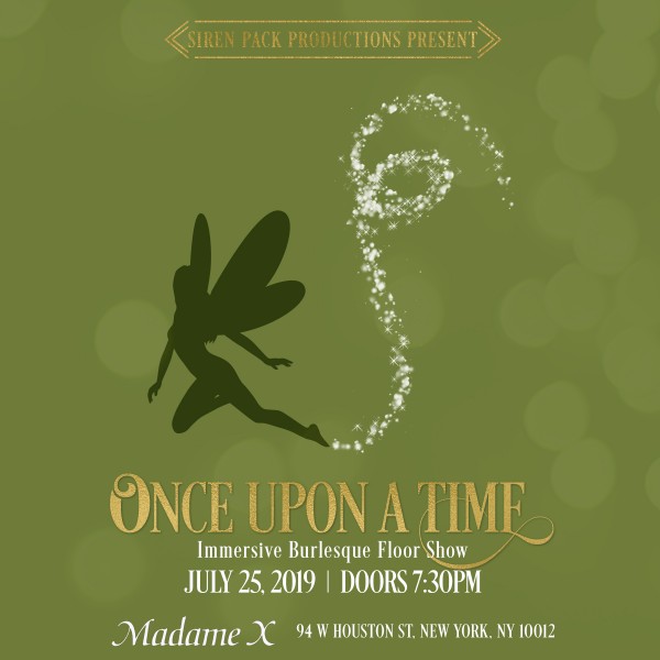 Once Upon A Time - Immersive Burlesque Show flyer by Siren Pack Productions