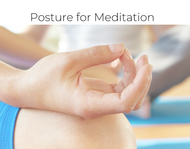 a hand is shown with the thumb touching the fourth finger during a posture for meditation workshop