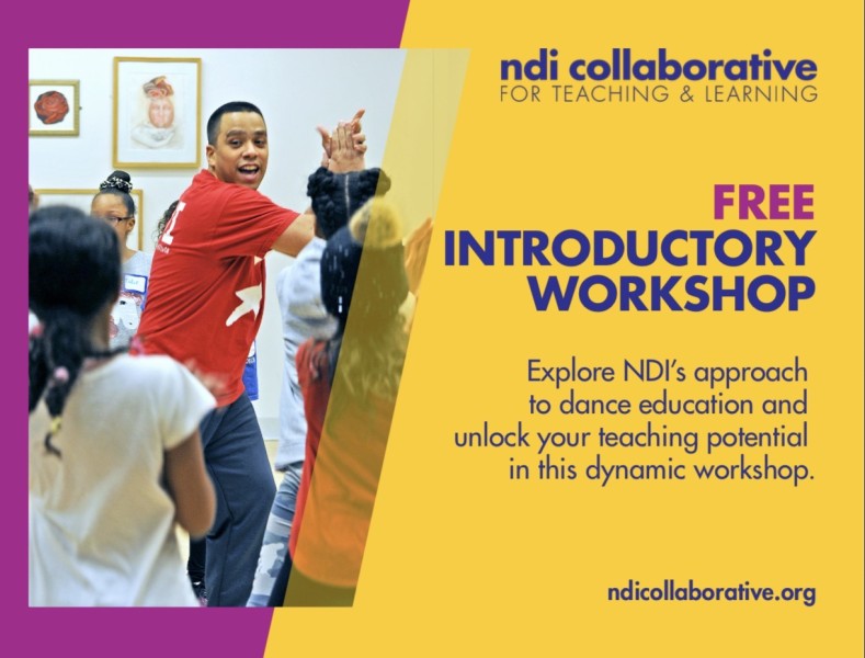 A dance teacher claps his hands together.