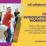 A dance teacher claps his hands together.