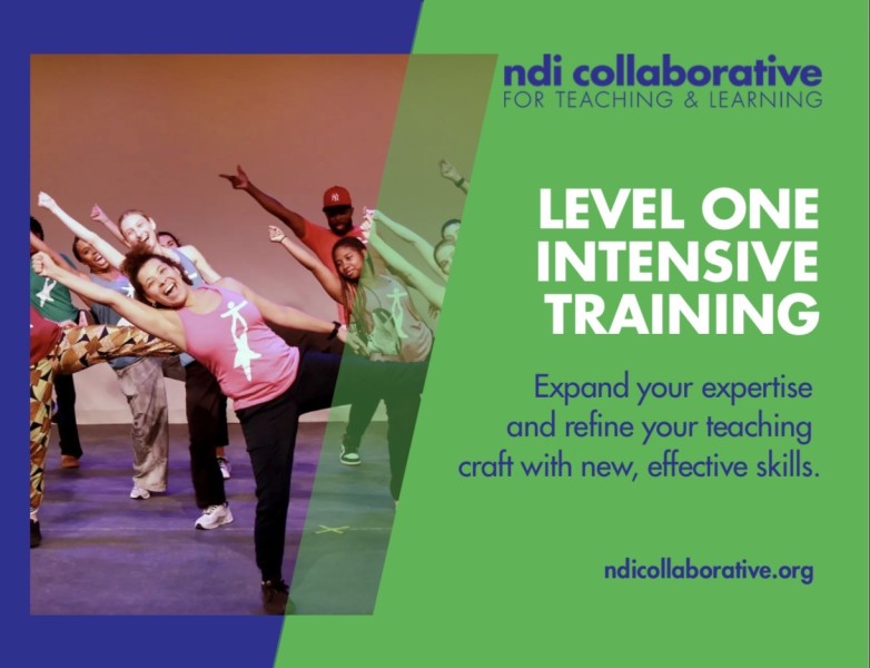 A teacher leans and reaches her arm.