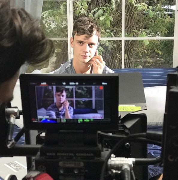 Here&rsquo;s a photo of the back of my head while operating a Red camera.