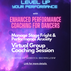 Level Up Your Performance with Enhanced Performance Coaching for Dancers.