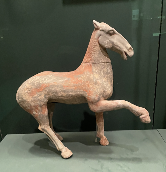 ceramic horse statue