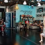 Dancer improvising to live music at Mignolo Arts Center in Metuchen, NJ