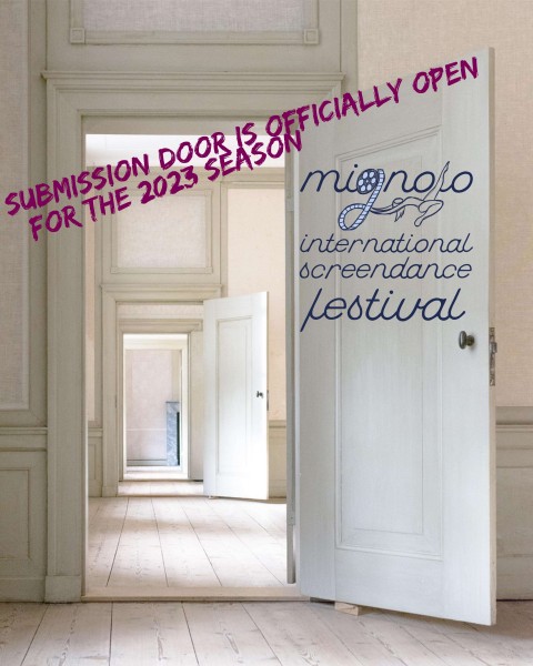 Mignolo International Screendance Festival call for submissions advertisement.