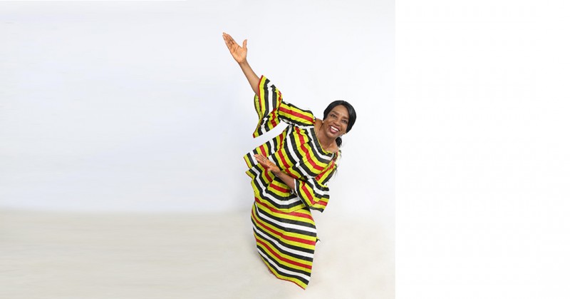 Woman Doing West African Dance Pose