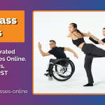 The AXIS Dance Company dancers make various shapes with their bodies against a whit background