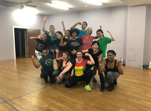 Photo with dancers in studio