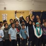 Accent Dance NYC artists with students at P.S. 246