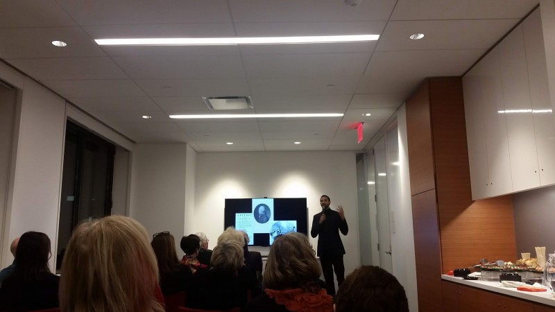 New York City Ballet dancer Silas Farley speaking with Ballet Connoisseurship patrons, January 2019