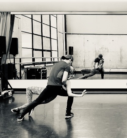 Dancers in rehearsal for a piece shown at NYC Choreographers' Forum