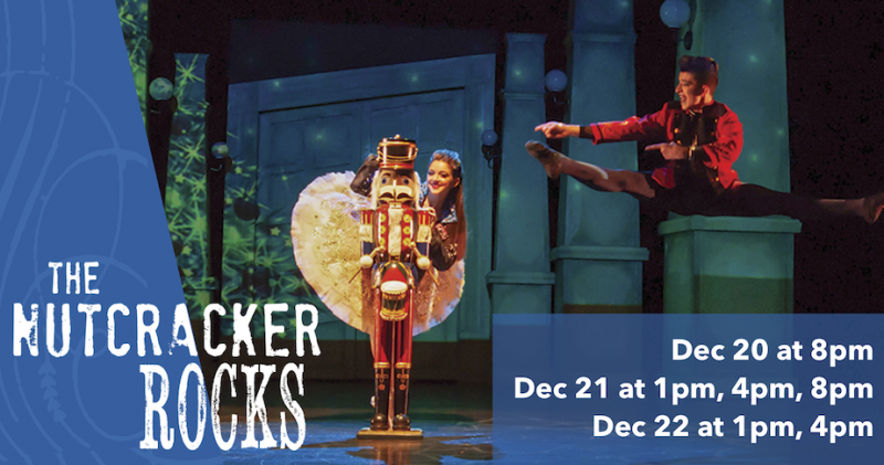 Nutcracker ROCKS dancers and logo