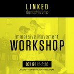 An image of dancers from LDT&rsquo;s most recent production &ldquo;Remembrance&rdquo; with info about the movement workshop 