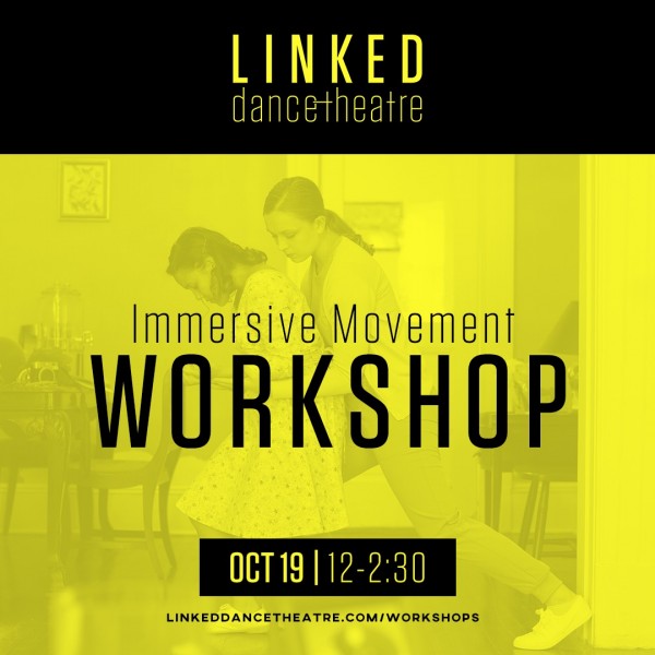 An image of dancers from LDT&rsquo;s most recent production &ldquo;Remembrance&rdquo; with info about the movement workshop 