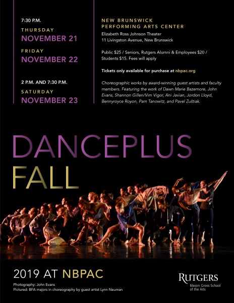DancePlus Fall at New Brunswick Performing Arts Center