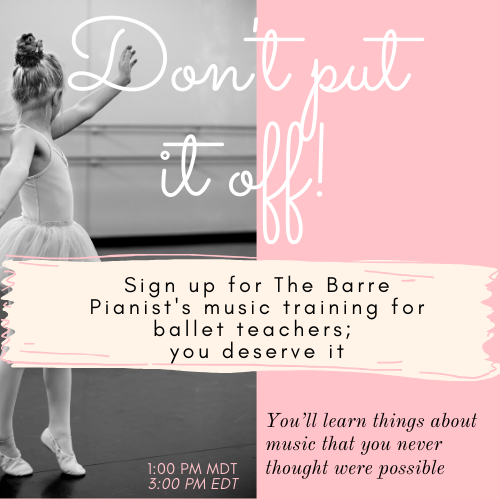 Short Music Workshop for Ballet Teachers