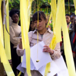 LEIMAY 2019 Fellow Installation Performance "minded:remind" by Rebecca Fitton at NYC Community Garden.