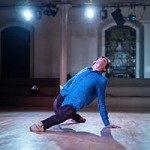Jesse Obremski performing in Assuage at Danspace's Community Access Project, New York, NY June 2019