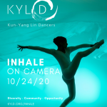 Inhale on Camera- 10/24/20- photo of dancer in silhoutte
