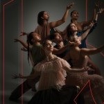 7 Dancers with arms up looking to the sky