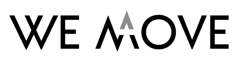Black and White logo: We Move