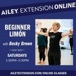 Becky Brown teaching in the Ailey studios