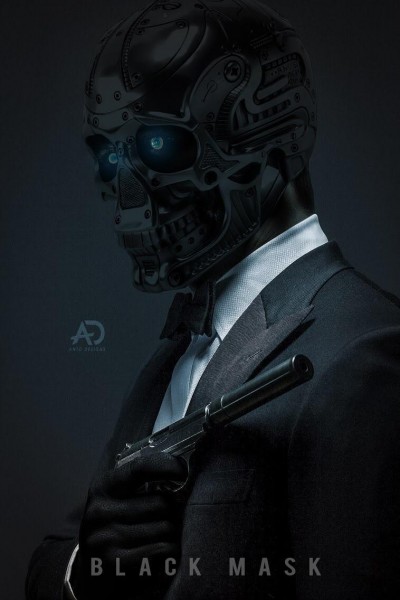 Ewan McGregor black mask Suit 