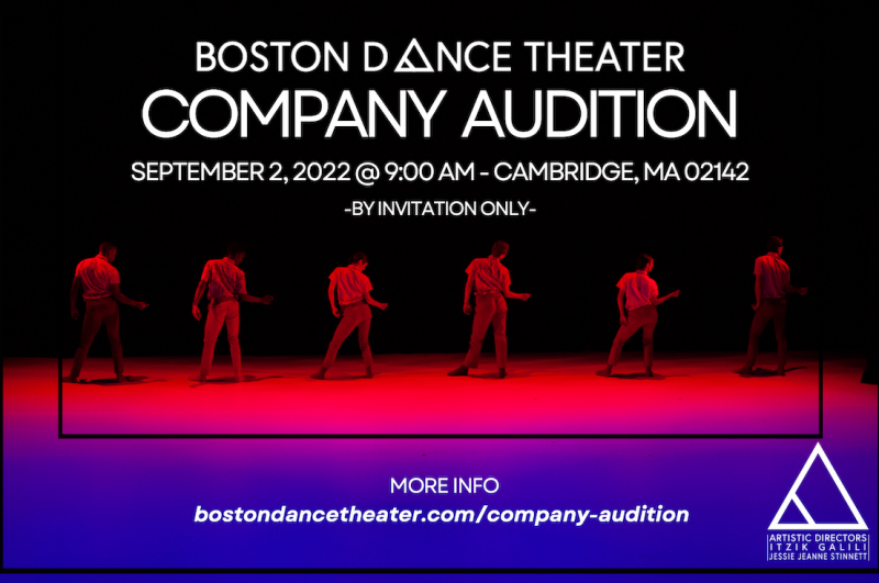 The stage of @icaboston glows pink and blue and illuminates all six core members who face upstage. They sit into their right hip